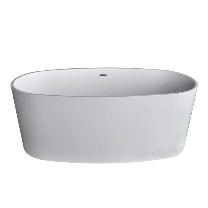 Anzzi 6131KWSXCWXX Atlantis Whirlpools Kurow 32 x 62 Artificial Stone Freestanding Bathtub