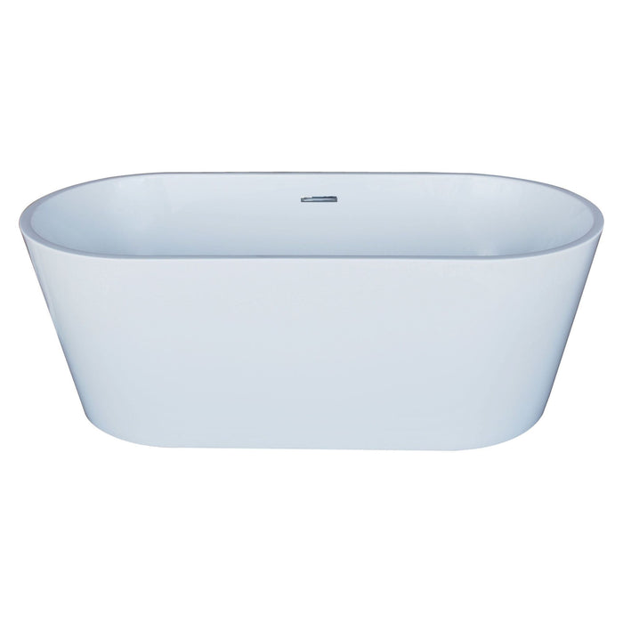 Anzzi 6731BWSXCWXX Atlantis Whirlpools Bowen 32 x 67 Oval Acrylic Freestanding Bathtub