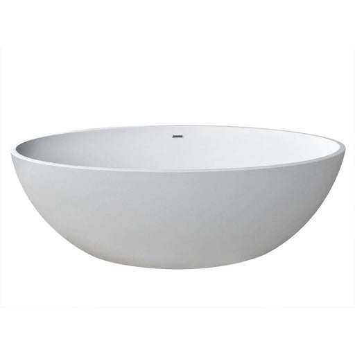 Anzzi 6736MQSXCWXX Atlantis Whirlpools Marquis 37 x 67 Artificial Stone Freestanding Bathtub