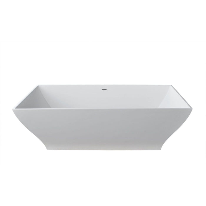 Anzzi 7131BHSXCWXX Atlantis Whirlpools Blythe 32 x 71 Artificial Stone Freestanding Bathtub