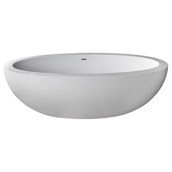 Anzzi 7541CBSXCWXX Atlantis Whirlpools Cabarita 42 x 75 Artificial Stone Freestanding Bathtub