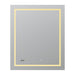 Aquadom Daytona 24" x 30" Rectangle Ultra-Slim Framed LED Lighted Bathroom Mirror With Defogger