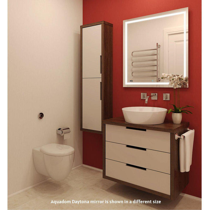 Aquadom Daytona 24" x 30" Rectangle Ultra-Slim Framed LED Lighted Bathroom Mirror With Defogger