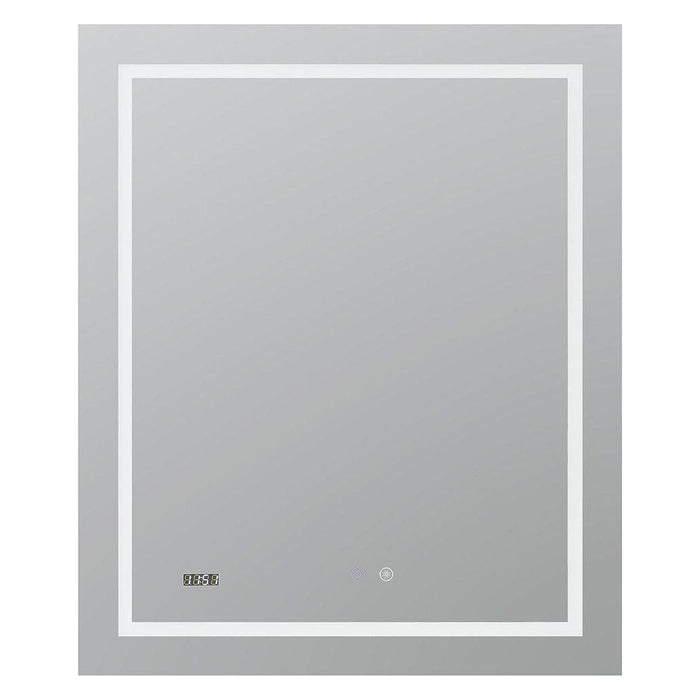 Aquadom Daytona 24" x 30" Rectangle Ultra-Slim Framed LED Lighted Bathroom Mirror With Defogger