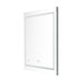 Aquadom Daytona 24" x 30" Rectangle Ultra-Slim Framed LED Lighted Bathroom Mirror With Defogger