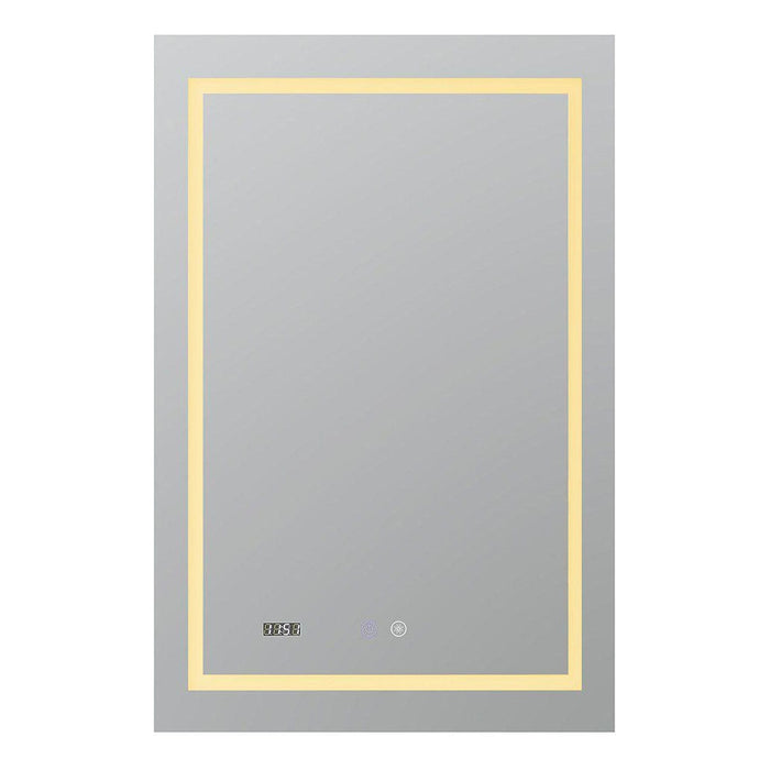 Aquadom Daytona  24" X 36" Rectangle  Ultra-Slim Frame LED Lighted Bathroom Mirror With Defogger