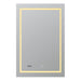 Aquadom Daytona  24" X 36" Rectangle  Ultra-Slim Frame LED Lighted Bathroom Mirror With Defogger