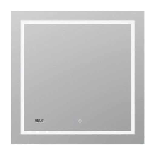 Aquadom Daytona  30" X 30" Square Ultra-Slim Frame LED Lighted Bathroom Mirror With Defogger