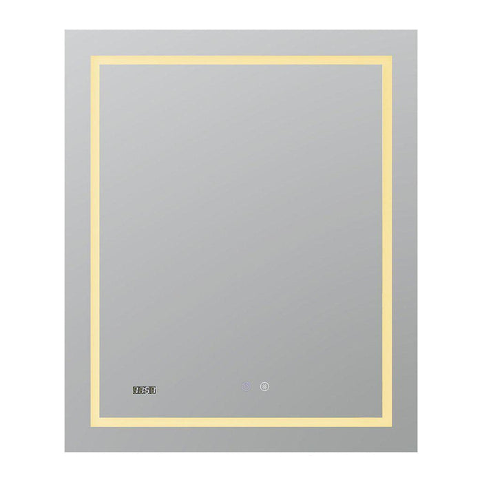 Aquadom Daytona  30" X 30" Square Ultra-Slim Frame LED Lighted Bathroom Mirror With Defogger