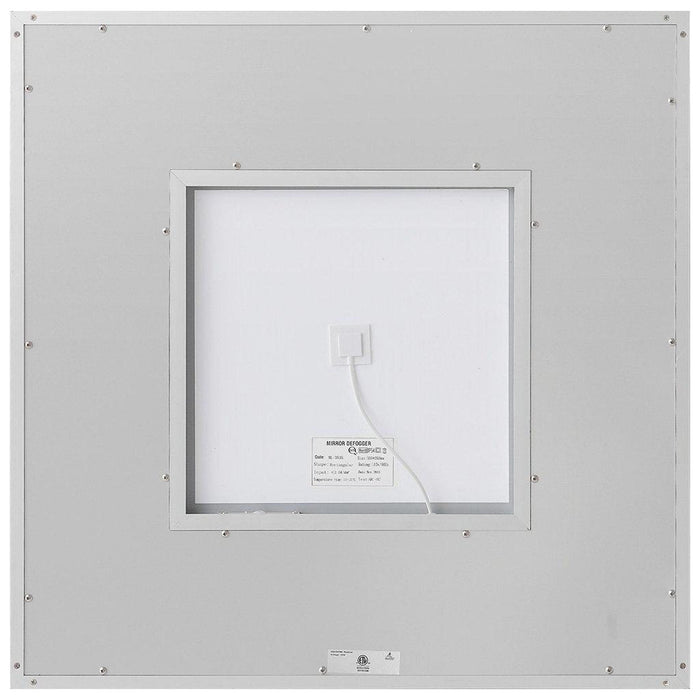 Aquadom Daytona  30" X 30" Square Ultra-Slim Frame LED Lighted Bathroom Mirror With Defogger