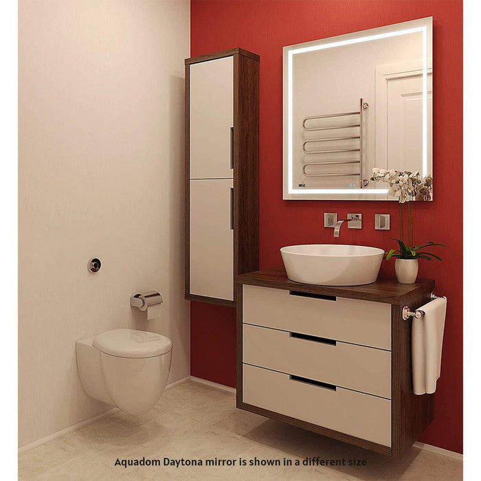 Aquadom Daytona  30" X 30" Square Ultra-Slim Frame LED Lighted Bathroom Mirror With Defogger