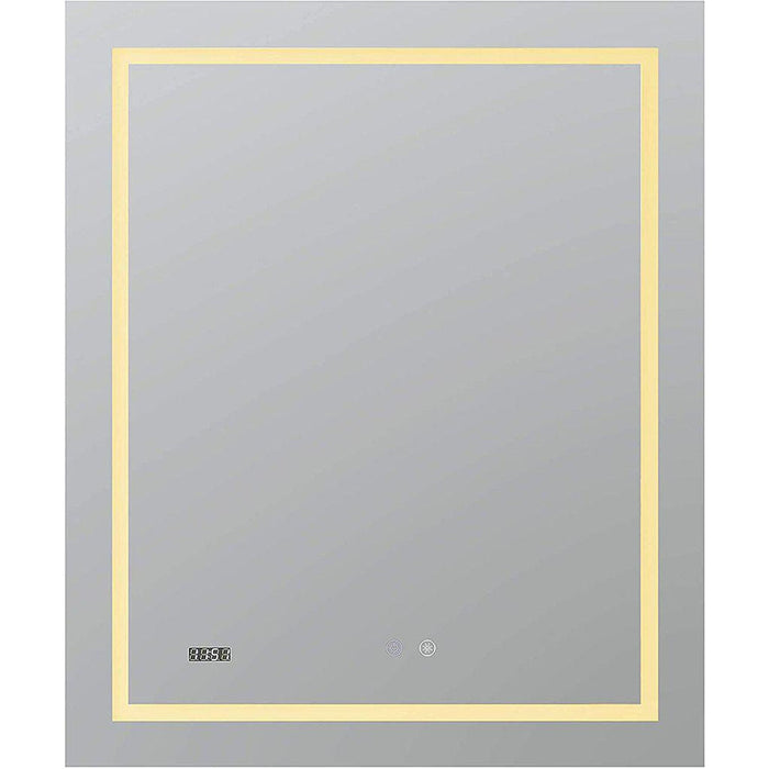 Aquadom Daytona  30" X 36" Rectangle Ultra-Slim Frame LED Lighted Bathroom Mirror With Defogger