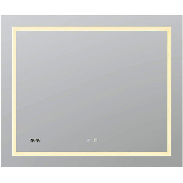 Aquadom Daytona 36" X 30" Rectangle  Ultra-Slim Frame LED Lighted Bathroom Mirror With Defogger