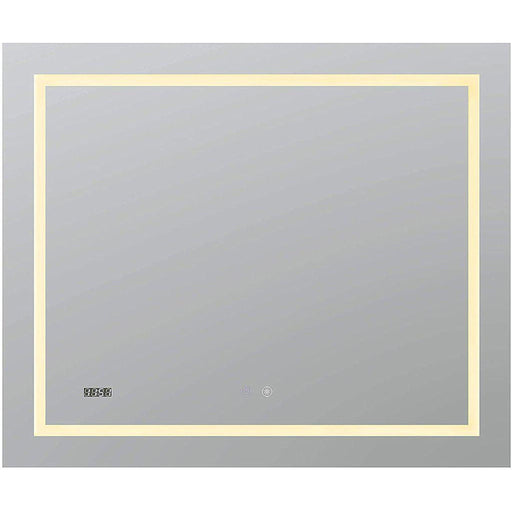 Aquadom Daytona 36" X 36" Square Ultra-Slim Frame LED Lighted Bathroom Mirror With Defogger