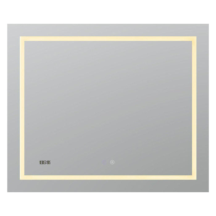 Aquadom Daytona 48" X 30" Rectangle  Ultra-Slim Frame LED Lighted Bathroom Mirror With Defogger