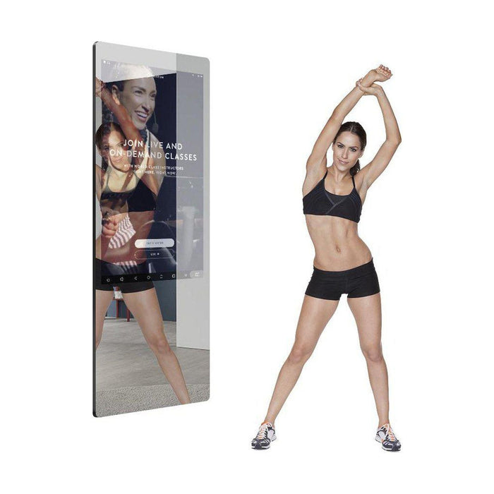 Aquadom Energy 18" X 48" Smart Fitness Mirror With 5MP HD Camera and Body Fat Scale