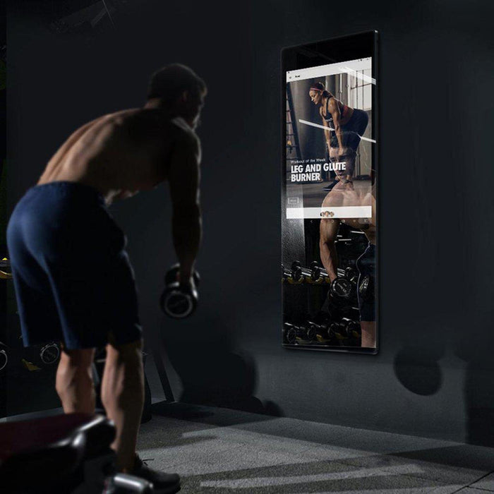 Aquadom Energy 18" X 48" Smart Fitness Mirror With 5MP HD Camera and Body Fat Scale