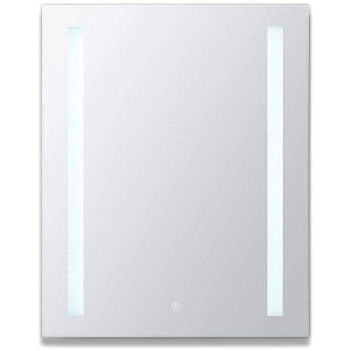 Aquadom Royale Basic 24" x 30" Single View Rectangular Left Hinged Recessed or Surface Mount Medicine Cabinet  With LED Lighting, Touch Screen Button, Dimmer