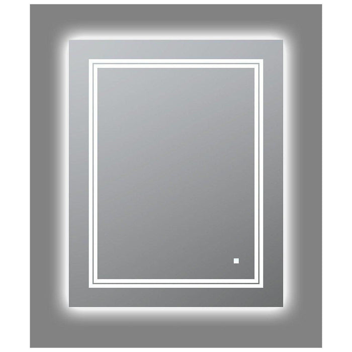 Aquadom SOHO  24" X 30" Rectangular Ultra-Slim Frame LED Lighted Bathroom Mirror With Defogger