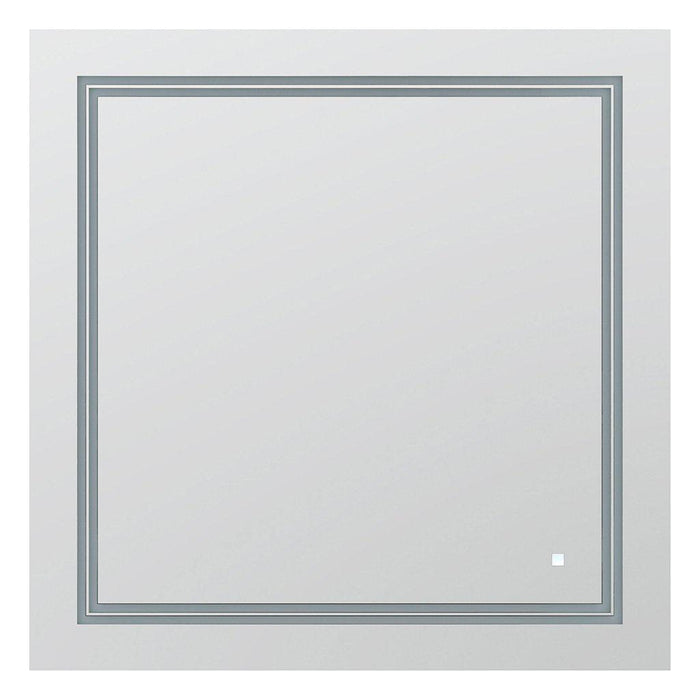 Aquadom SOHO  30" X 30" Square Ultra-Slim Frame LED Lighted Bathroom Mirror With Defogger