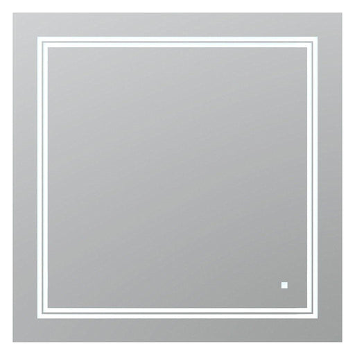 Aquadom SOHO  30" X 30" Square Ultra-Slim Frame LED Lighted Bathroom Mirror With Defogger