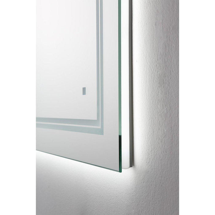 Aquadom SOHO  30" X 30" Square Ultra-Slim Frame LED Lighted Bathroom Mirror With Defogger