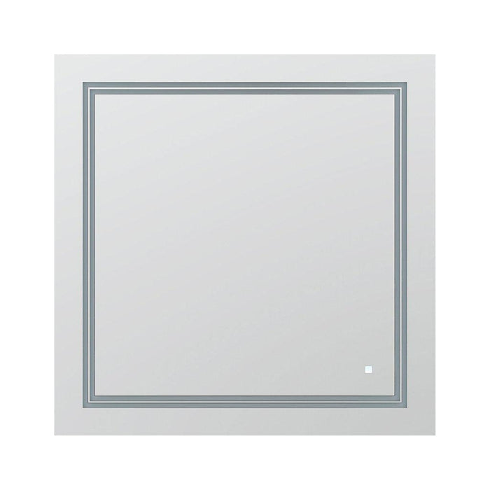 Aquadom SOHO 36" X 36" Square Ultra-Slim Frame LED Lighted Bathroom Mirror With Defogger