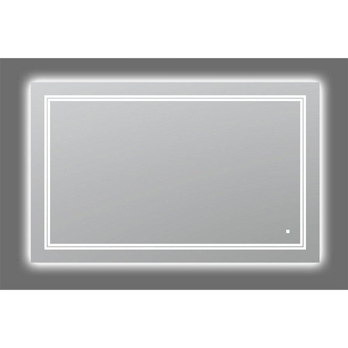 Aquadom SOHO 48" X 30" Rectangular Ultra-Slim Frame LED Lighted Bathroom Mirror With Defogger