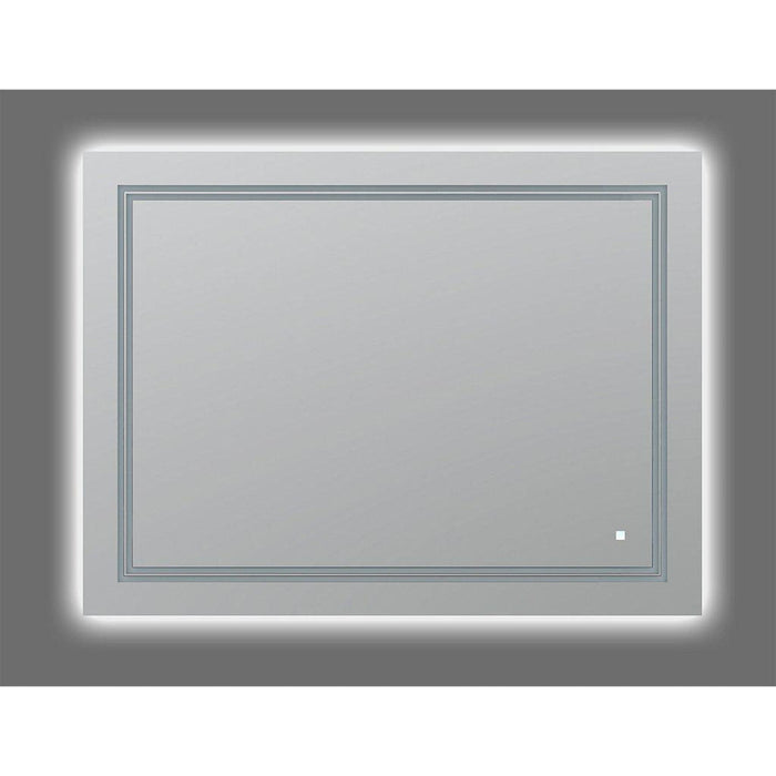 Aquadom SOHO 48" X 36" Rectangular Ultra-Slim Frame LED Lighted Bathroom Mirror With Defogger