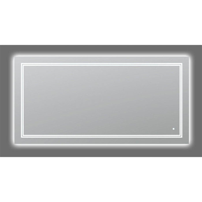 Aquadom SOHO 60" X 30" Rectangular Ultra-Slim Frame LED Lighted Bathroom Mirror With Defogger