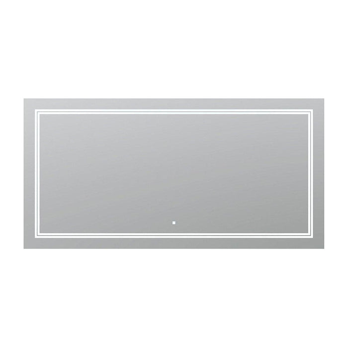 Aquadom SOHO 60" X 30" Rectangular Ultra-Slim Frame LED Lighted Bathroom Mirror With Defogger