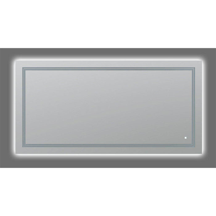 Aquadom SOHO 60" X 30" Rectangular Ultra-Slim Frame LED Lighted Bathroom Mirror With Defogger