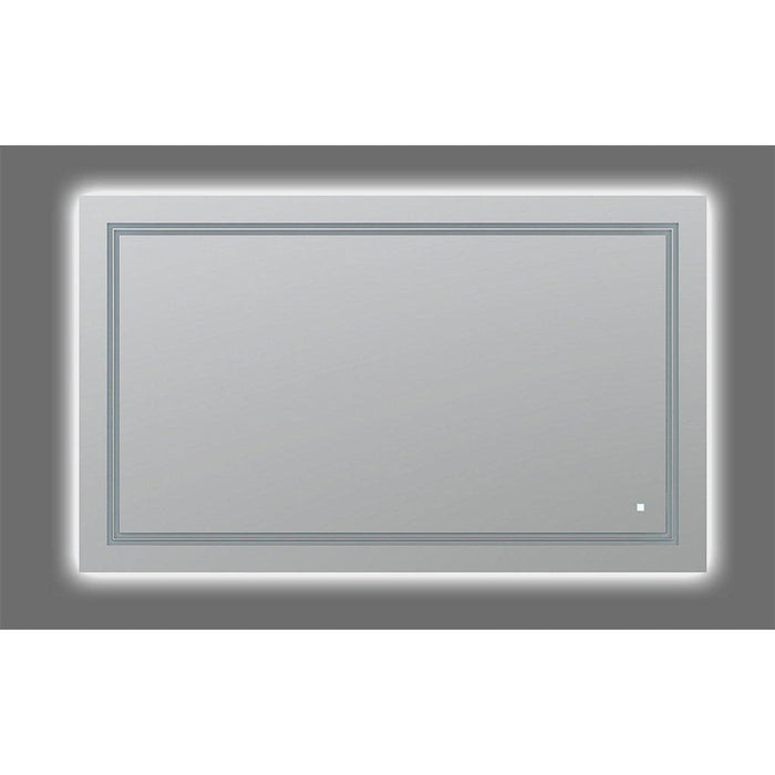 Aquadom SOHO 60" X 36" Rectangular Ultra-Slim Frame LED Lighted Bathroom Mirror With Defogger