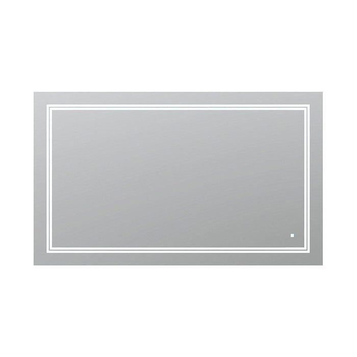 Aquadom SOHO 60" X 36" Rectangular Ultra-Slim Frame LED Lighted Bathroom Mirror With Defogger