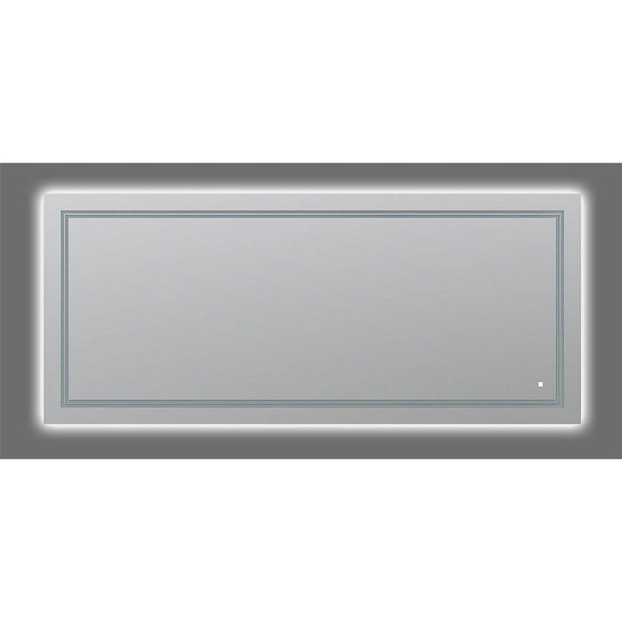 Aquadom SOHO 72" X 36" Rectangular Ultra-Slim Frame LED Lighted Bathroom Mirror With Defogger