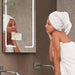 Aquadom Vision 24" x 32" Smart LED Lighted Bathroom Mirror With Built-in TV, Defogger, Body Fat Scale and Skin Detector