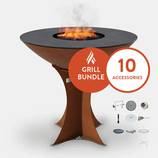 Arteflame Classic 40" Grill with Euro Base Home Chef Max Bundle With 10 Grilling Accessories