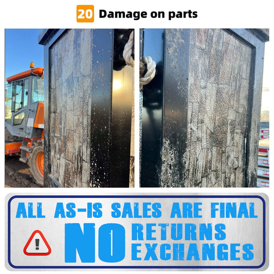 [AS-IS] 20ft Double Arc Wrought Steel Garden Gate with Post