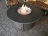 AZ Patio Heaters Brushed Wood Round Fire Pit