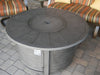 AZ Patio Heaters Brushed Wood Round Fire Pit