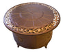 AZ Patio Heaters Circular Cast Aluminum Firepit with Lid