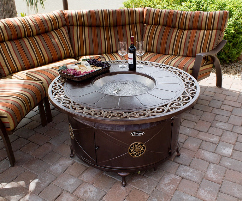 AZ Patio Heaters Circular Cast Aluminum Firepit with Lid