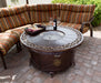 AZ Patio Heaters Circular Cast Aluminum Firepit with Lid