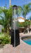 AZ Patio Heaters Commercial Triangle Glass Tube Heater-Matte Black, Tall