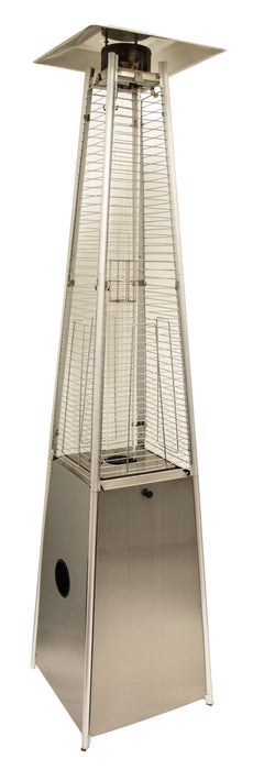 AZ Patio Heaters Commercial Triangle Glass Tube Heater-Stainless Steel, Tall