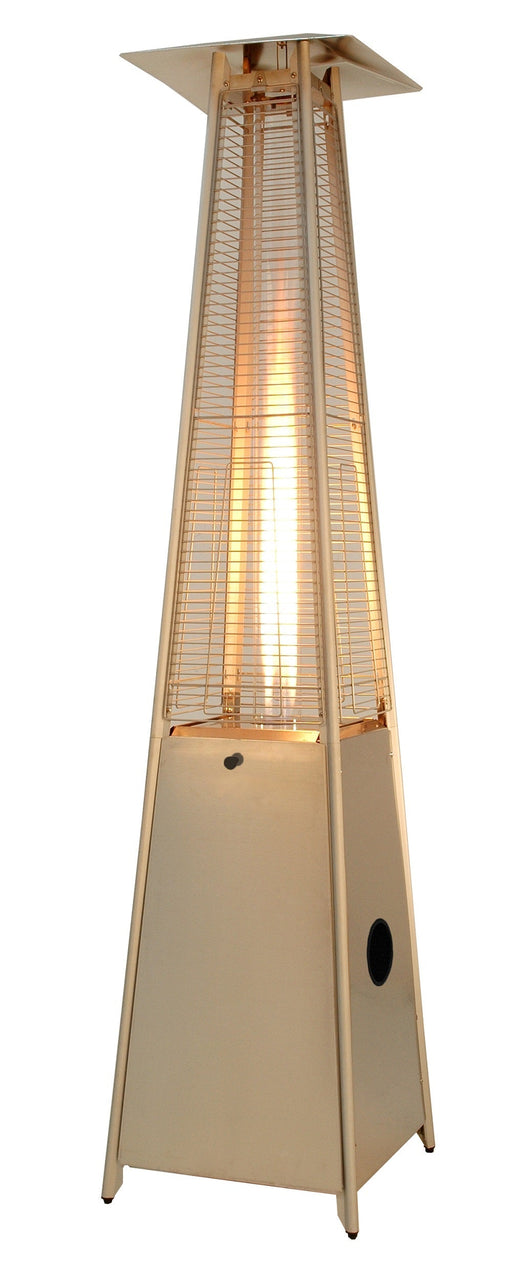 AZ Patio Heaters Commercial Triangle Glass Tube Heater-Stainless Steel, Tall