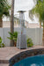 AZ Patio Heaters Commercial Triangle Glass Tube Heater-Stainless Steel, Tall