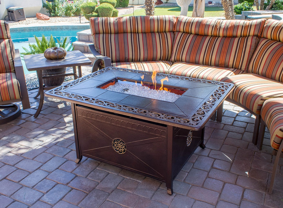 AZ Patio Heaters Decorative Firepit with Scroll Design