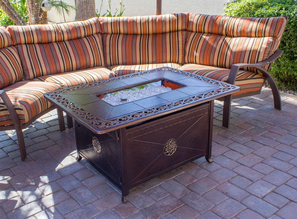 AZ Patio Heaters Decorative Firepit with Scroll Design