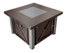 AZ Patio Heaters Decorative Hammered Bronze Fire Pit with Stainless Steel Legs and Lid